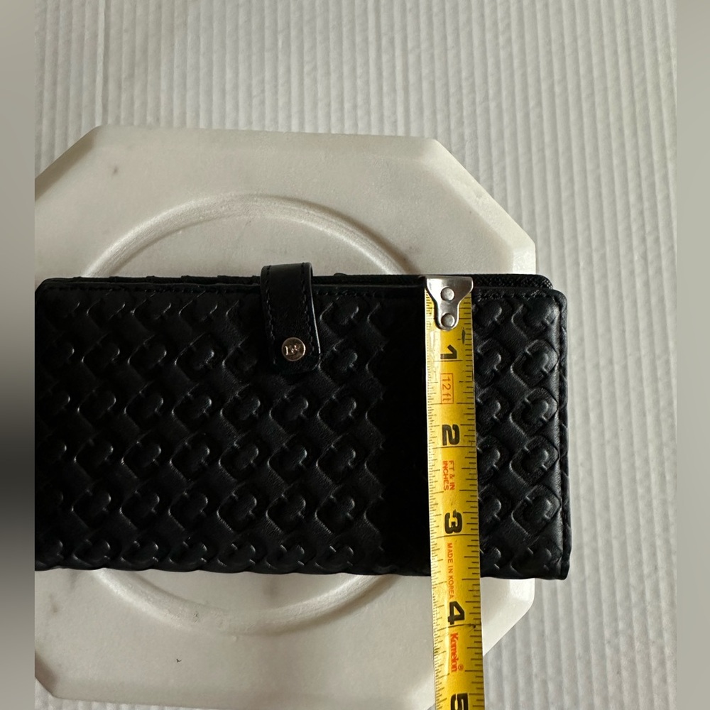 Diane Von Furstenberg Black Embossed Wallet - Picture 5 of 5